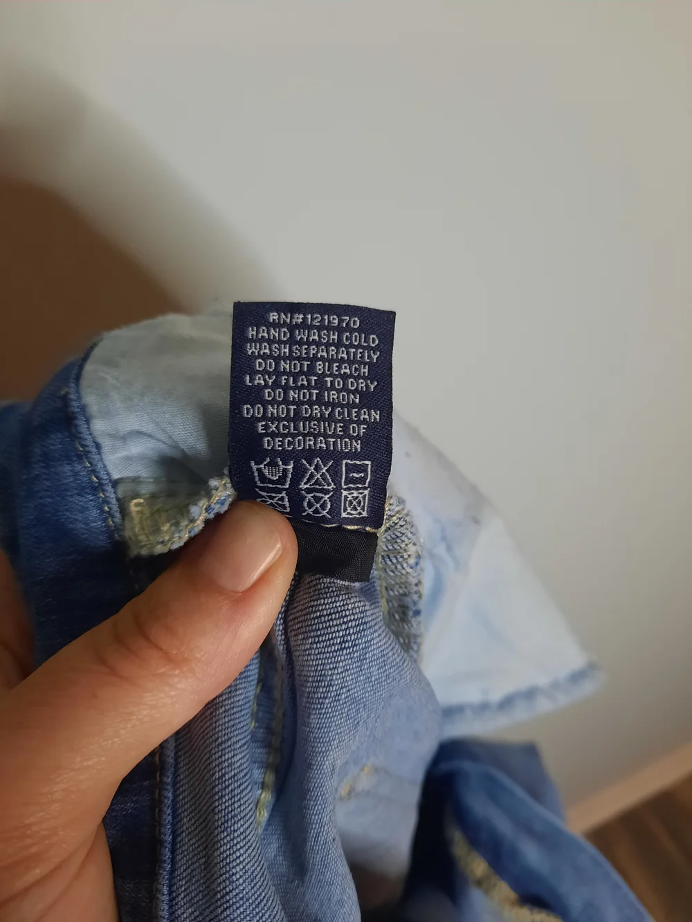 Jealous Tomato Sz Small, High-Waist Blue Flare Jeans, Side Belt, Hippy, Boho - Picture 7 of 7